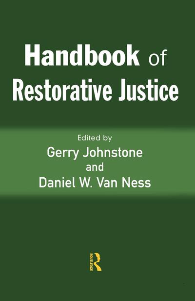 Book Cover of Handbook Restorative Justice by Gerry Johnstone and Daniel Van Ness, published by Willan 